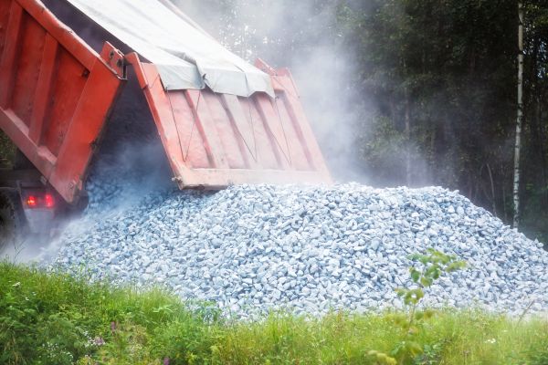 Limestone Gravel Delivery in Boerne
